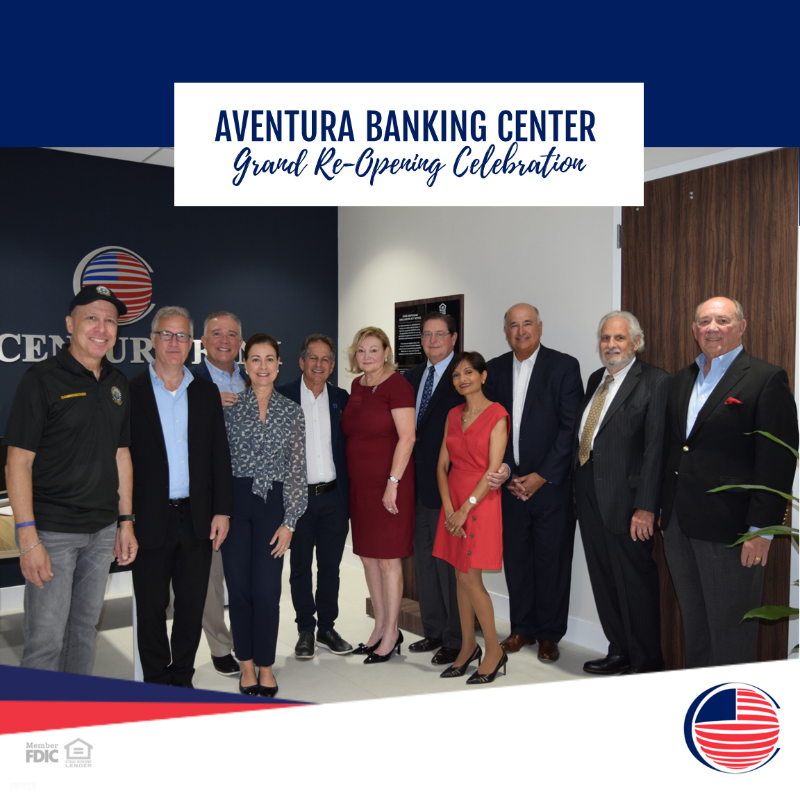 board members and city officials at aventura grand re-opening