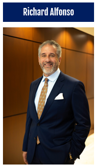 man wearing a suit, head of association banking, Richard Alfonso