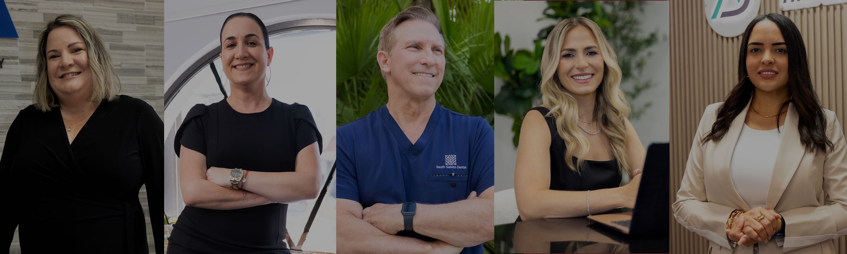 headshot of four women and one men as part of our small business blog