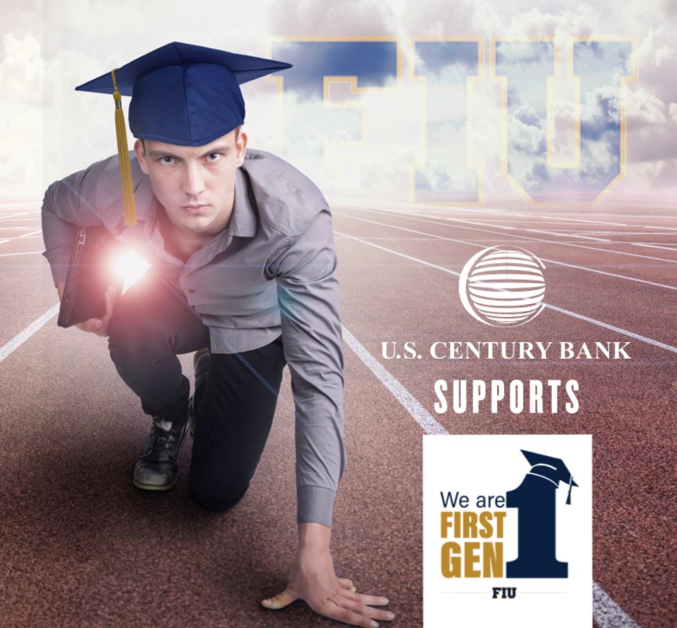 young man with a graduation cap ready to run a race